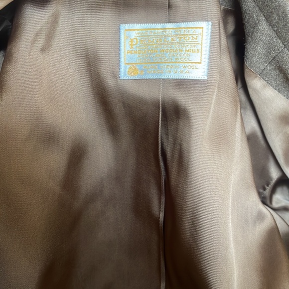 Pendleton vintage brown skirt suit 100% wool - Made in USA - Picture 6 of 7